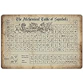 SmartCows The Alchemical Table of Symbols Retro Metal Tin Sign Poster Wall Art Decor 8x12 Inches