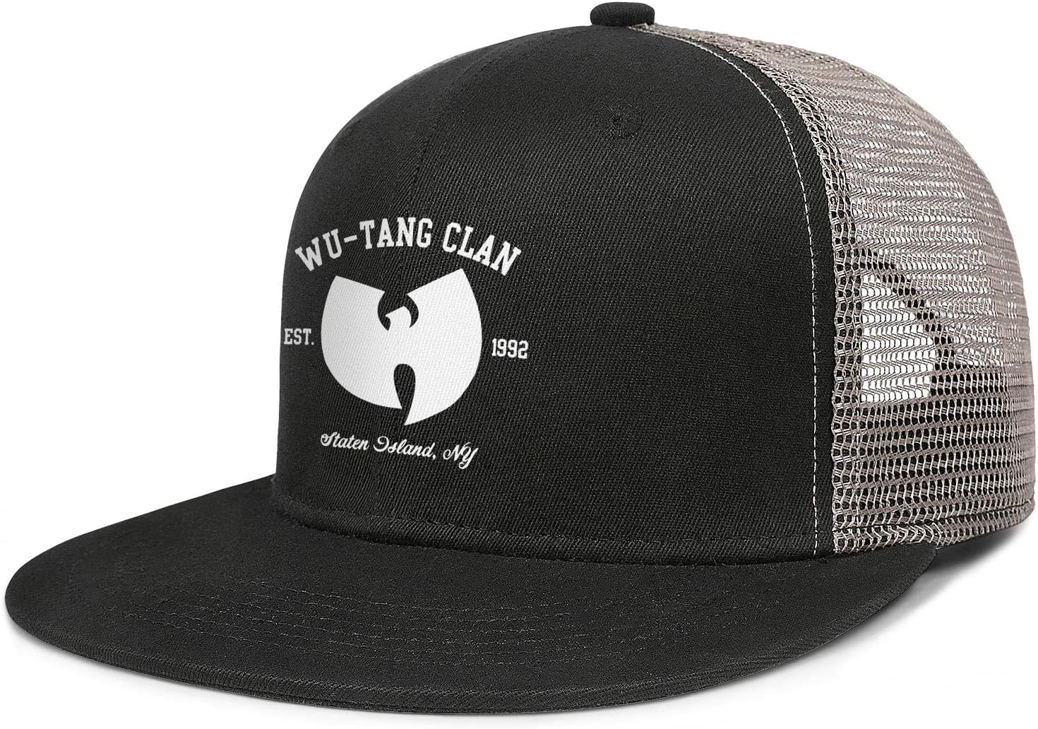 Dmamgk loang Pattern Punk Hip-hop Snapback Hats Unisex Flat Brim Mesh Cap
