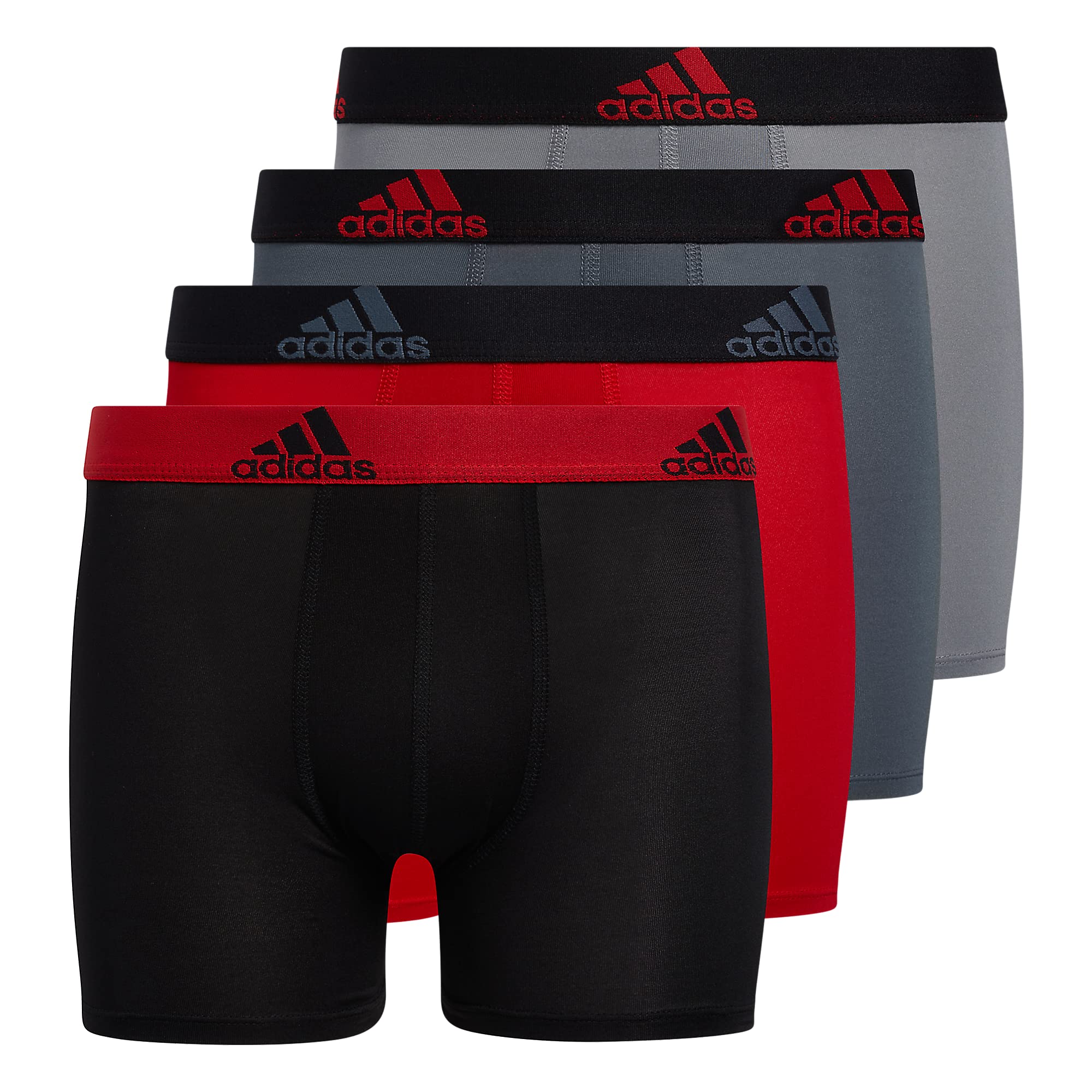 LT.CO 4-Pack Men's Microfiber Boxer Briefs – Compression Stretch Sport Underwear (Multi-Color)