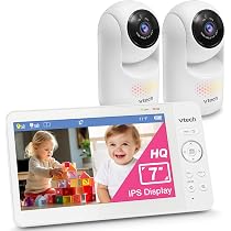 Amazon.com: VTech Advanced HQ Max Twin 7" Digital Video 2-Cameras ...