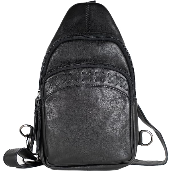 Amazon.com: Distressed Brown Buffalo Leather Sling Backpack 