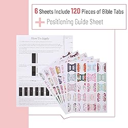 Mr. Pen- Bible Tabs, 120 pcs, Floral