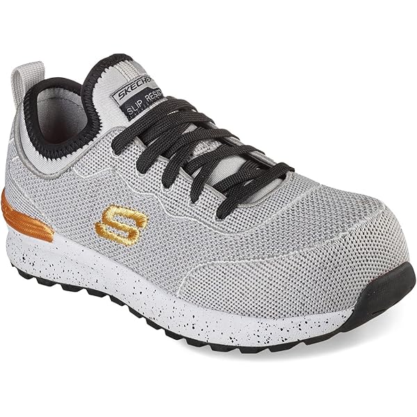 Amazon.com | Skechers Work UNO Luna, Women's, Black/White, Alloy