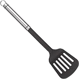 Tala Nylon Slotted Turner with Stainless Steel Handle Black