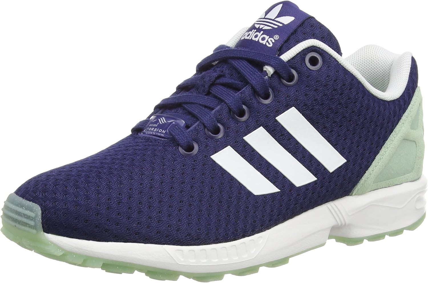 adidas zx flux navy blue and gold