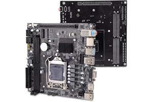 Wisoqu H110 LGA 1151 Motherboard, Support for 6th 7th 8th Processor, 14nm CPU, 2X DDR4 M.2 NVMe Slots, Serial ATA3.0 6Gbps PC