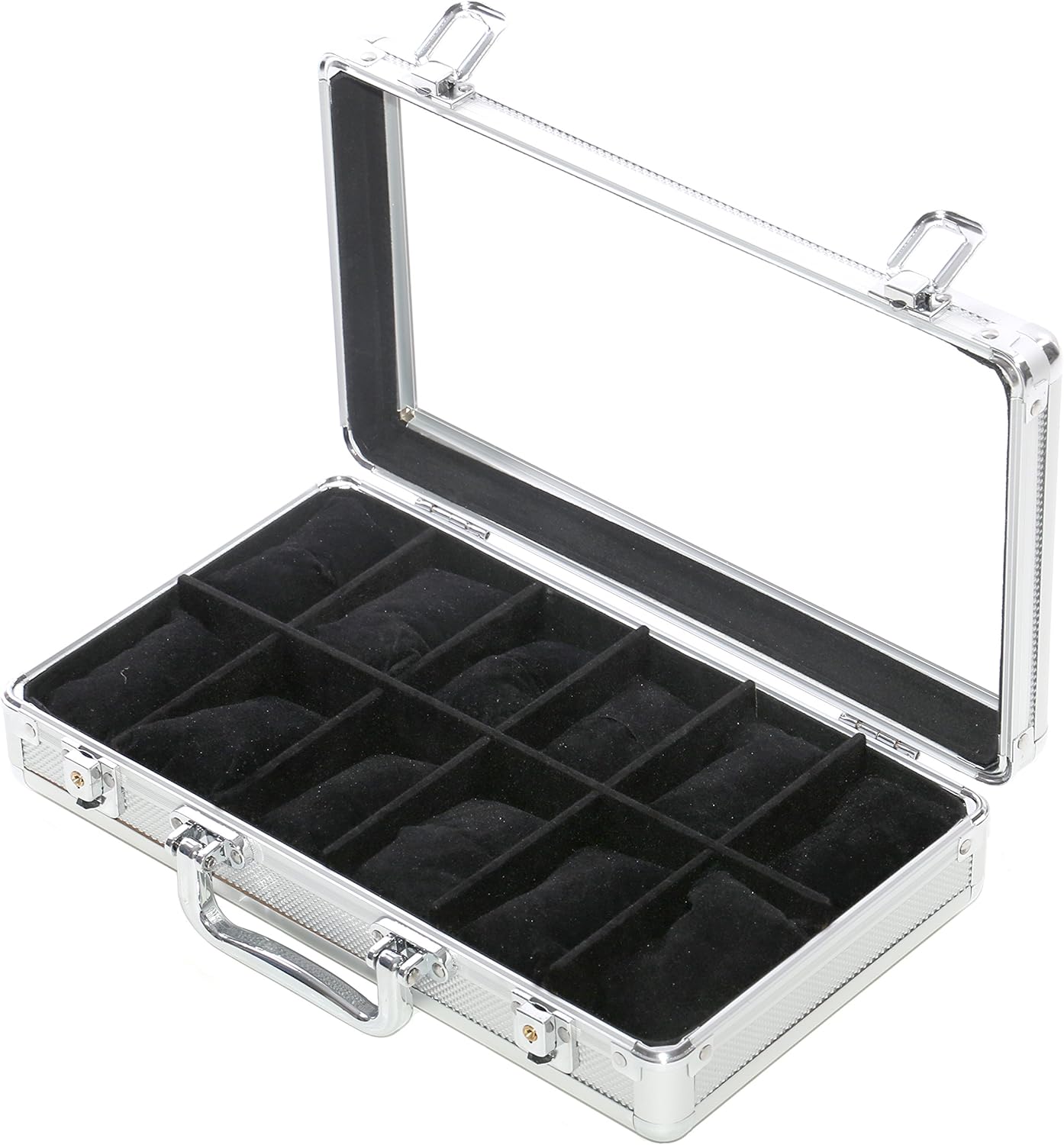Vitrina Guarda 12 Relojes en Aluminio Modello WCALU12: Amazon.es: Hogar