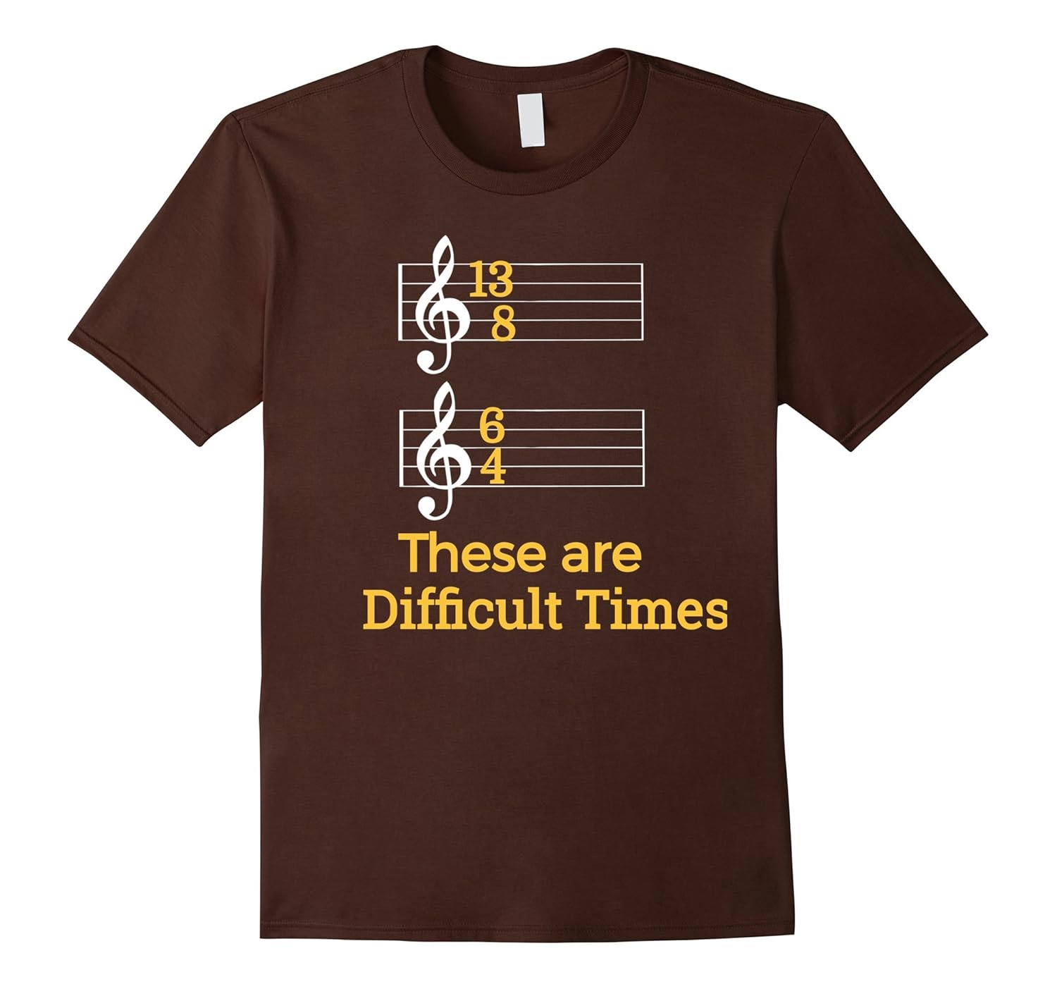 These are Difficult Times Funny Pun Parody Tee for Musicians-Bawle