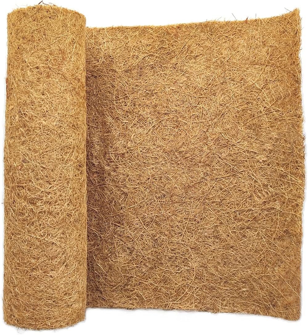 SUNYAY 16x40 Coco Liner Roll Natural Coconut Fiber Planter Liner Sheets