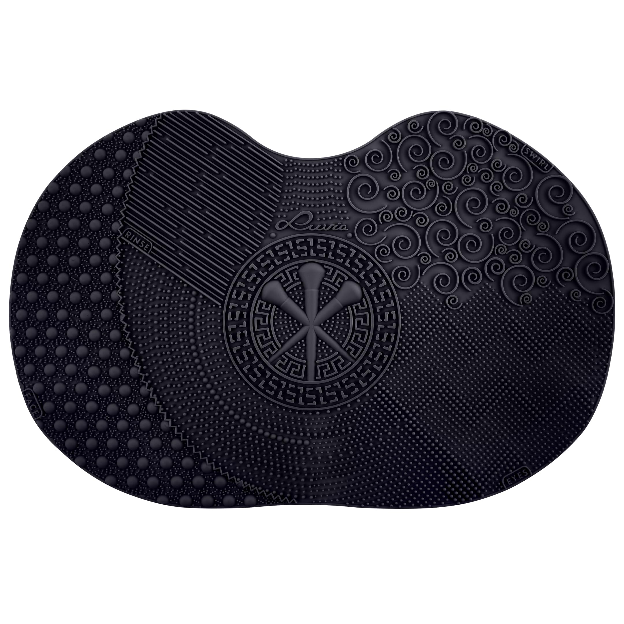Luvia Silicone Makeup Brush Cleaning Mat with Suction Cup - Effective Brush Cleaning - Professional Makeup Brush Cleaner