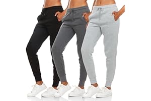 BottomLine 3 Pack Sweatpants Women, Comfortable Womens Sweatpants, Fleece Womens Joggers (Available in Plus)