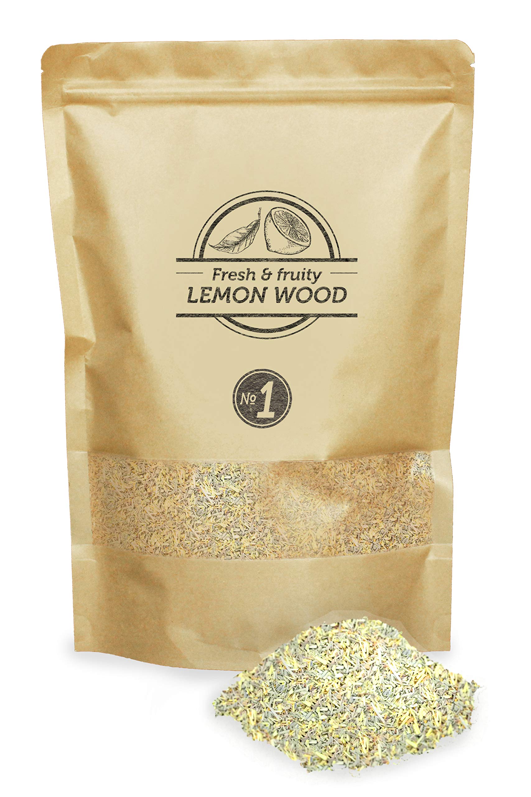 Smokey Olive Wood 1.5L L1-01-1.5L Lemon Wood Sawdust for BBQ and Smoking. Size No. 1: 0-1 mm