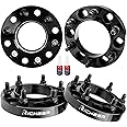 Richeer 1 inch 6x5.5 Hub Centric Wheel Spacers with for Tacoma 4Runner Tundra Fortuner Ventury GX470 GX460, 4PCS Forged 6x139.7mm Wheel Spacers with 12x1.5 Studs & 106mm Center Bore