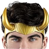 MARVEL Loki Adult Headpiece - Plastic Horns with Elastic Strap