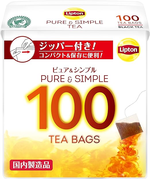 Amazon リプトン ピュア シンプルティーバッグ 100袋 3個 リプトン 食品 飲料 お酒 通販