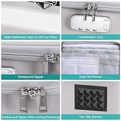 BALEINE Fireproof Document Box with Lock, Portable