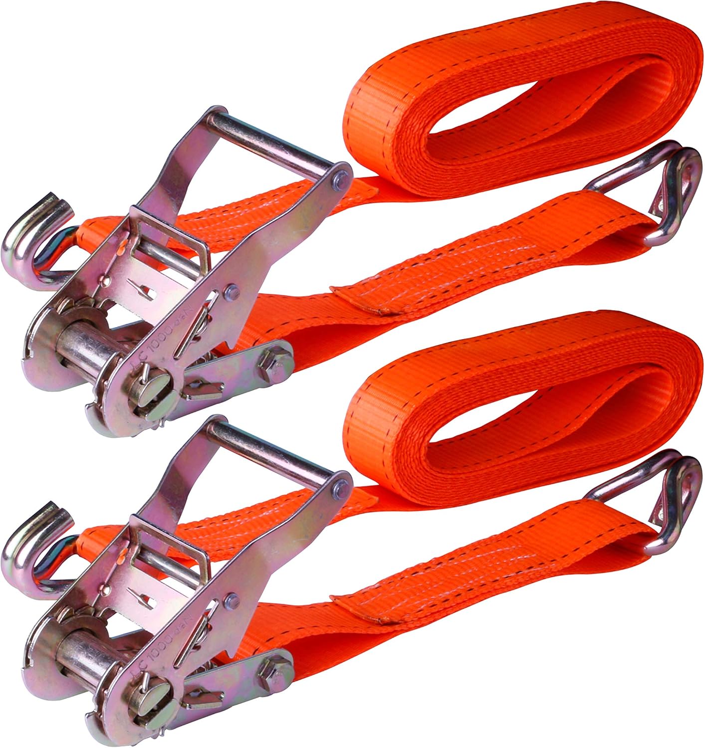 Cinghie Di Serraggio Con Cricchetto - Set Da 4 Pezzi Per Fissaggio Carico