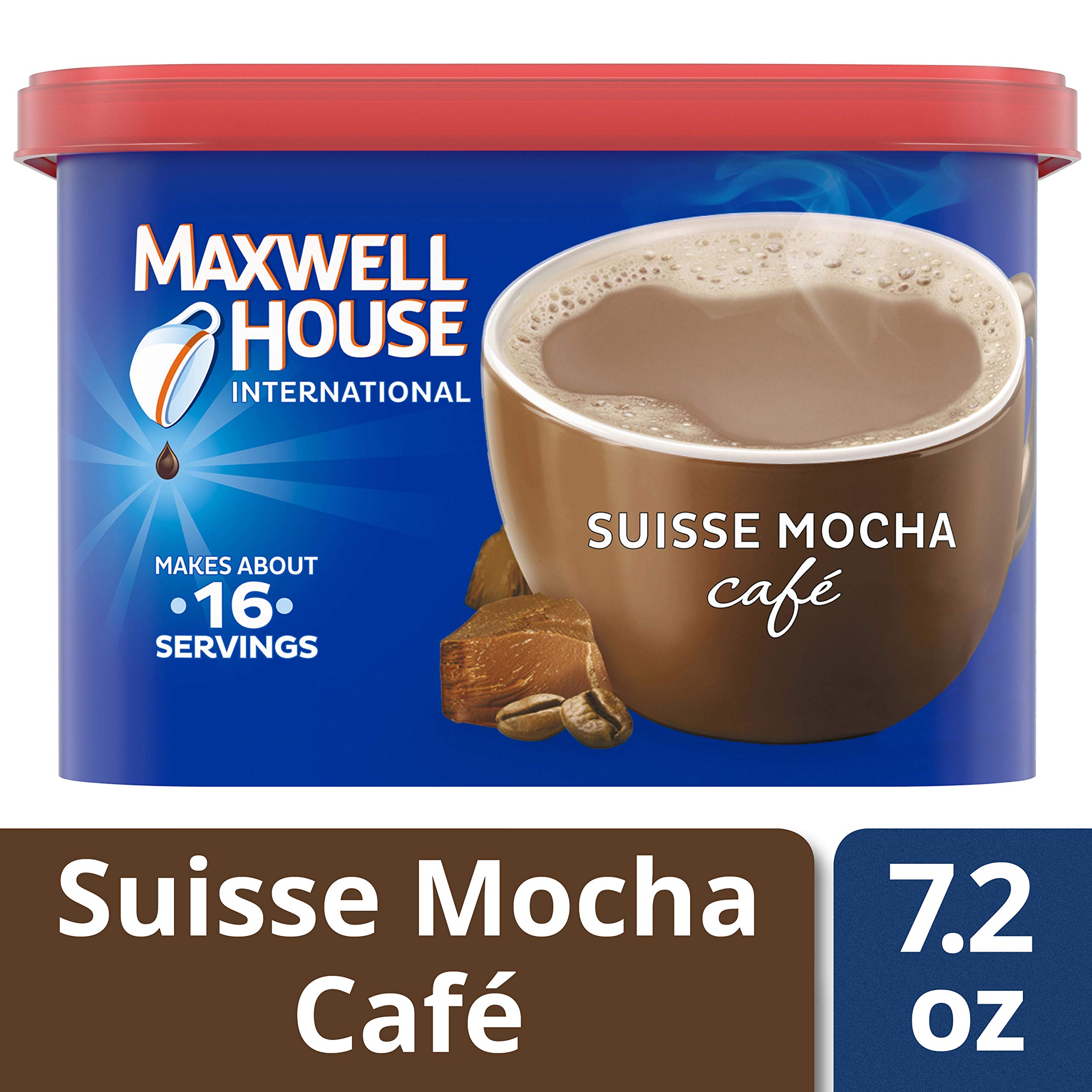 Maxwell House International Cafe Suisse Mocha Instant Coffee (7.2 oz Canisters, Pack of 4) Buy