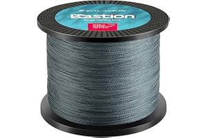 Calamus Bastion Braided Fishing Line -Abrasion Resisting Braided Lines – Thin Diameter Superline – Zero Stretch – 4 Strand MultiTuf Fiber Braid Line
