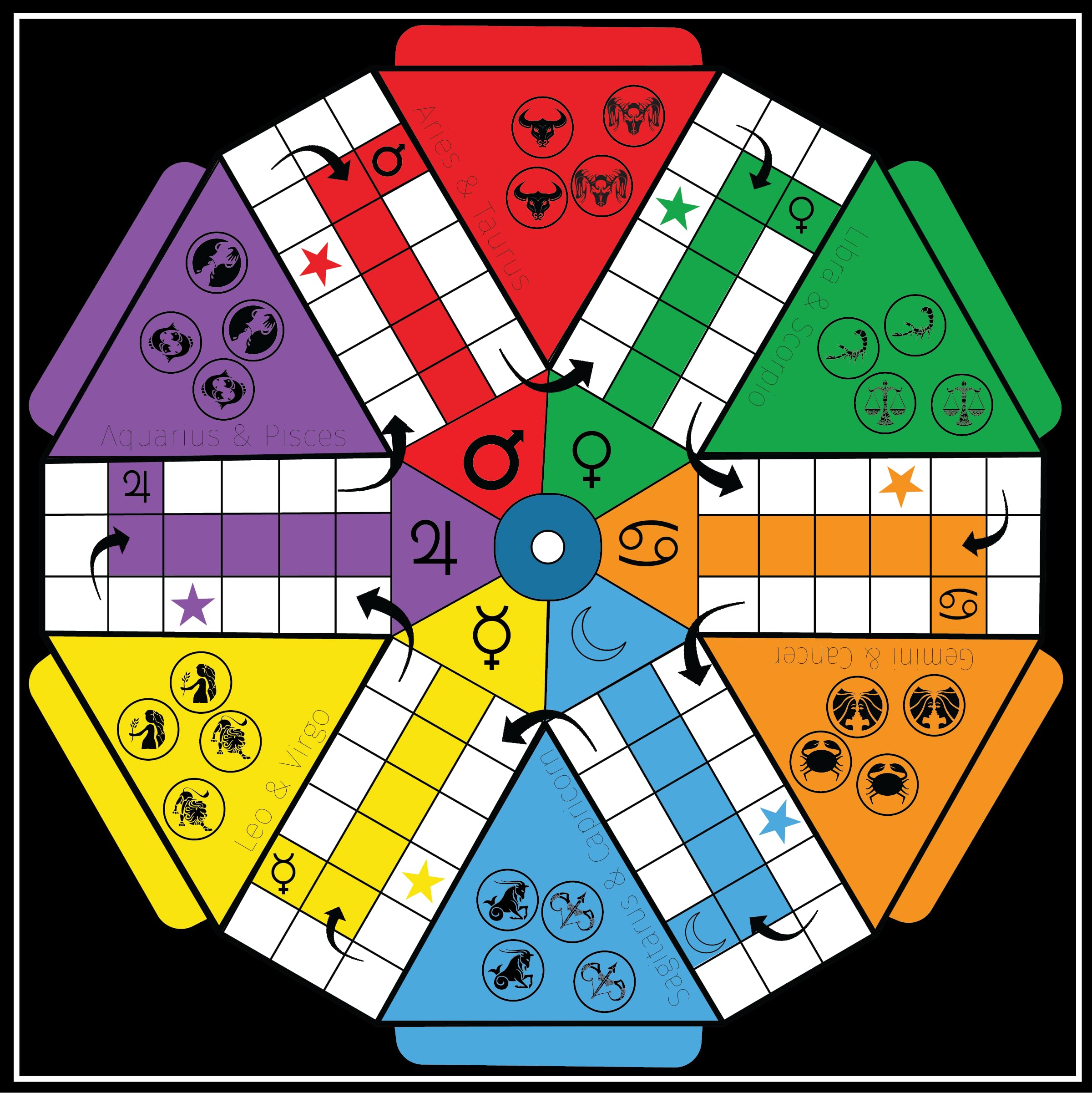 Photo 1 of 6 Player Ludo Board Game + Chutes and Ladders Foldable