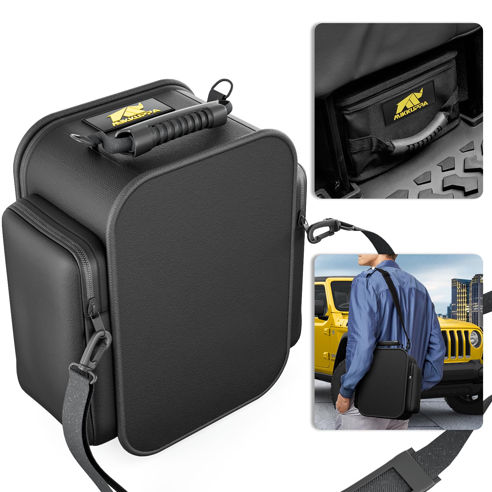 Photo 1 of MIKKUPPA Under Seat Storage - Compatible with 2007-2024 Jeep Wrangler JK JL JLU Sports Rubicon Gladiator JT - Portable Rear Under Seat Storage Organizer Tool Kit