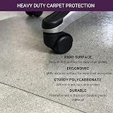 Marvelux 90x120cm Polycarbonate Chair Mat for Carpets view 5