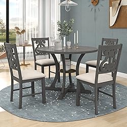 Harper & Bright Designs 5-Piece Round Dining Table