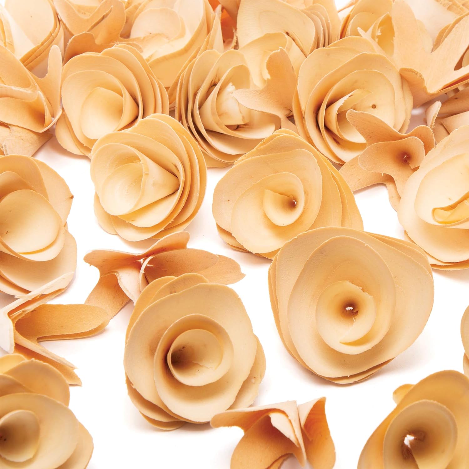 Baker Ross Wooden Flower Heads, Creative Art and Craft Supplies for