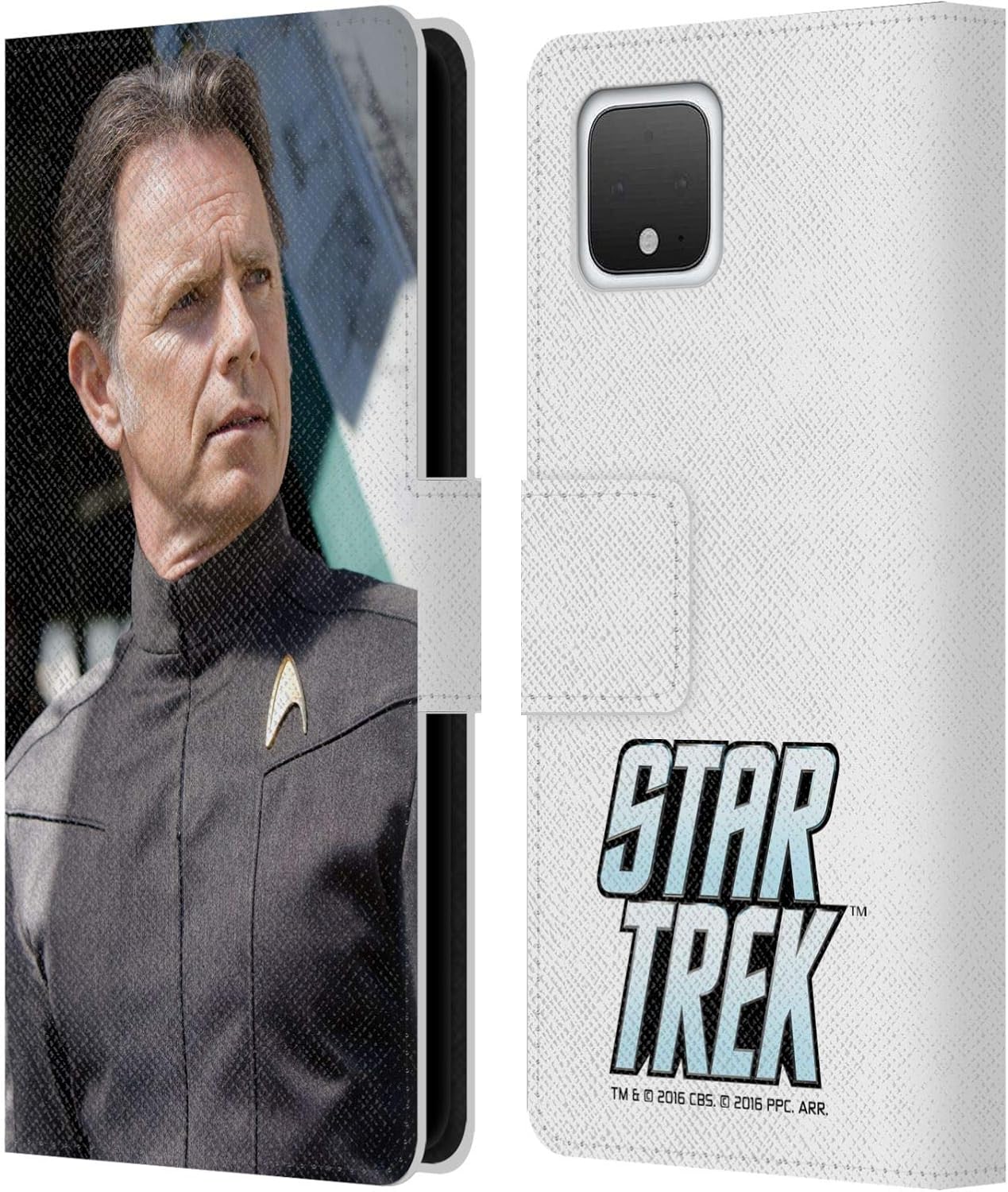 Head Case Designs Officially Licensed by Star Trek Admiral Pike Movie Stills Reboot XI Leather Book Wallet Case Cover Compatible with Google Pixel 4