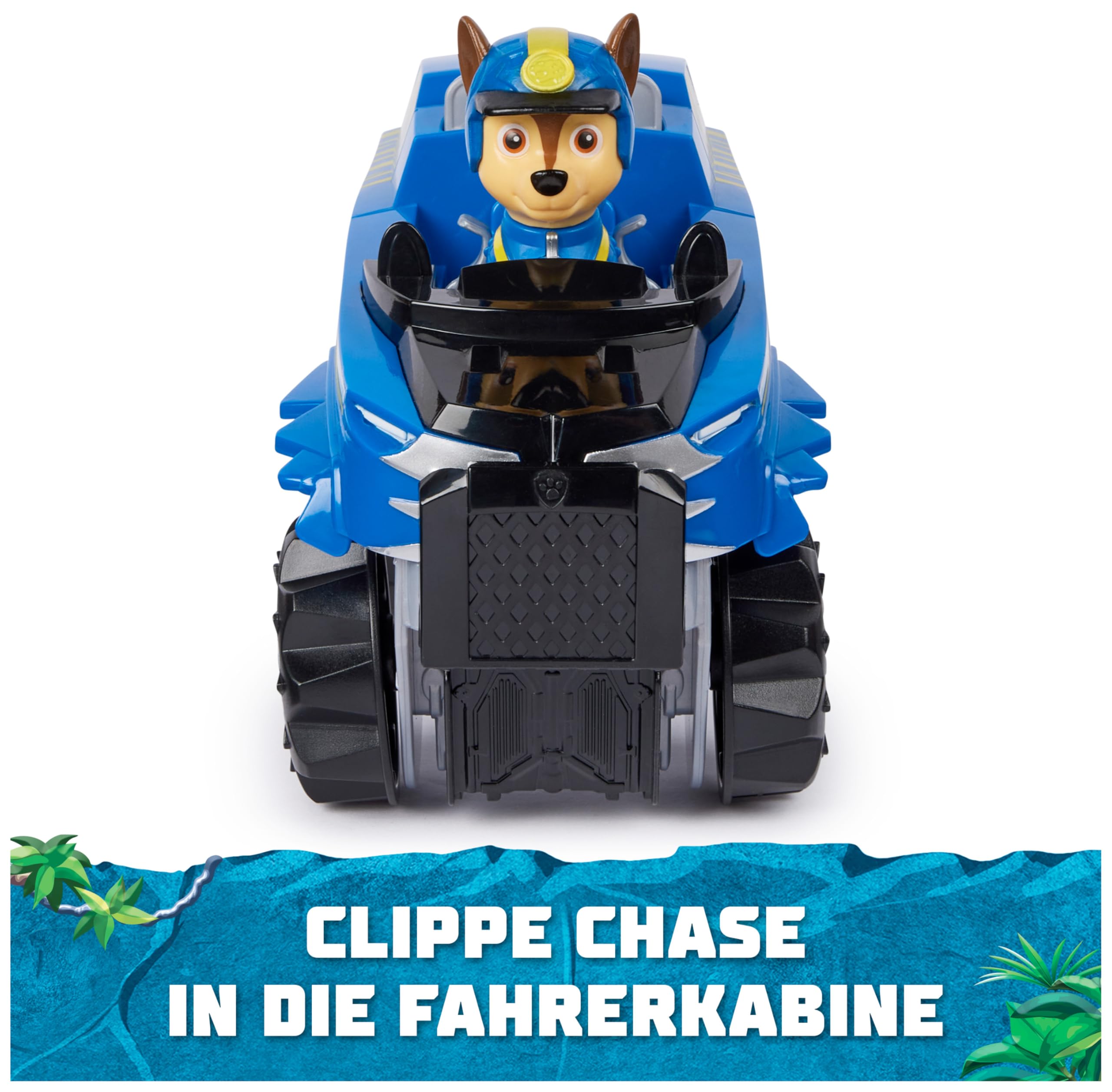 PAW PATROL Jungle Pups - Tiger-Fahrzeug mit Chase-Figur (Basis Fahrzeug), Spielzeug für Kinder ab 3 Jahren 5