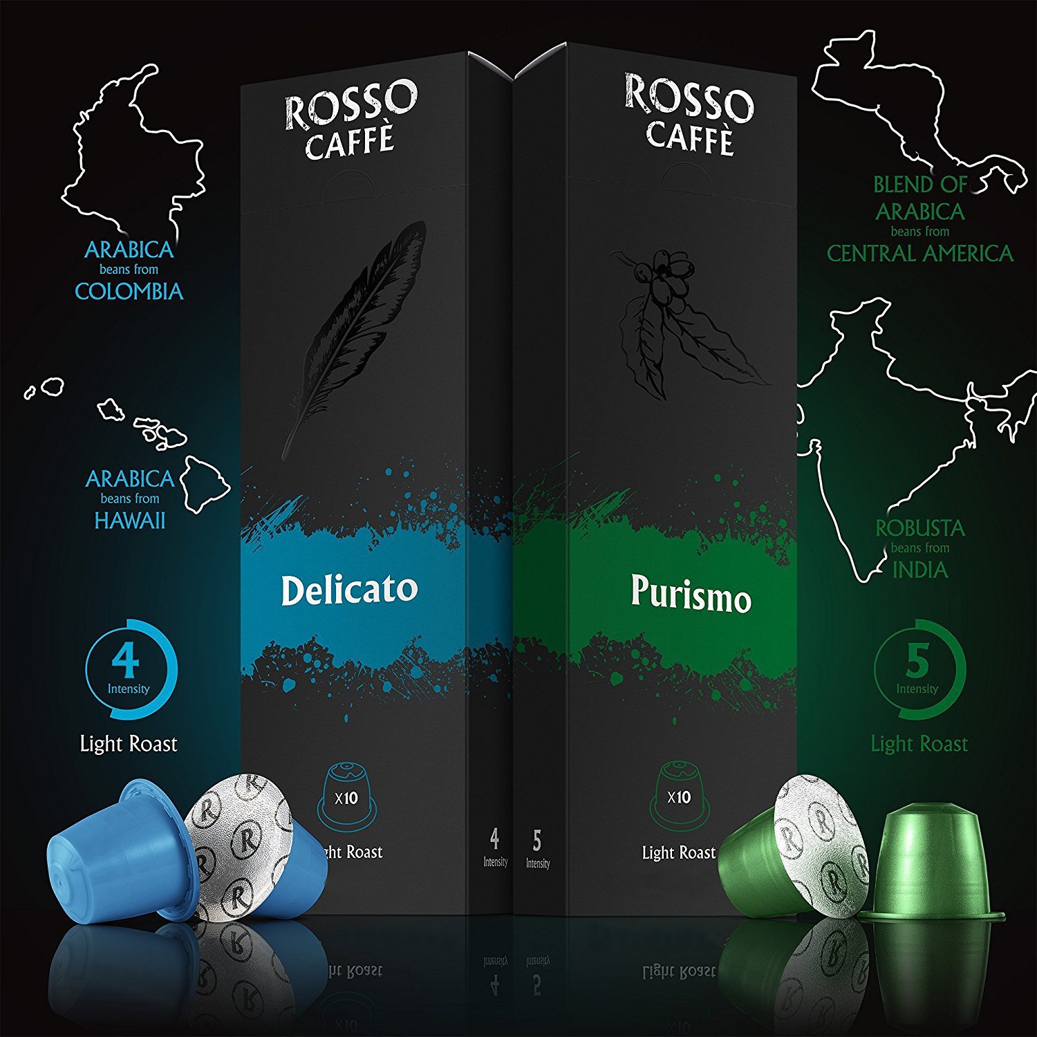 Nespresso Compatible Capsules Variety Pack (60 Pods) Fit to All