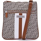 Nautica Lakeside Signature Jaquard North South Crossbody Bag