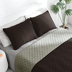 Easy-Going King Size Reversible Quilt Set with 1
