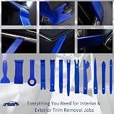 Wetado 200Pcs Trim Removal Tool Kit with 120Pcs Clips Blue view 4