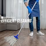 TDBS Kentucky Mop Set Blue Industrial Cotton Mop Heads Aluminium Handle view 8
