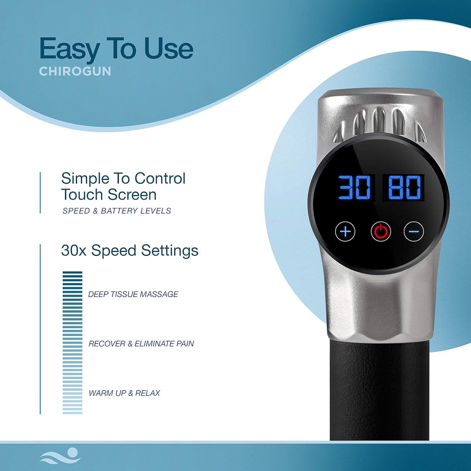 Massage Gun Deep Tissue Massager - Percussion Massage Gun Massager Gun Muscle Massage Gun Deep Tissue Massage Gun Deep Tissue Percussion Muscle Massager Percussion Massager Muscle Gun Massager Chrome: Health & Personal Care