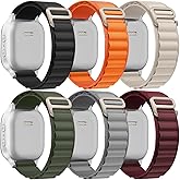 6 Pack Alpine Loop Bands Compatible with Apple Watch Ultra 3 2 1 Band 49mm 46mm 45mm 44mm Men Women;Soft Sport Loop Bands Replacement Strap for iWatch Ultra 3&2&1 Series 11 10 9 8 7 SE 6 5 4