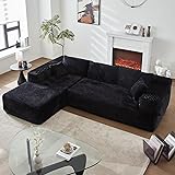POUUIN 104" L-Shape Modular Sectional Sofa Couch