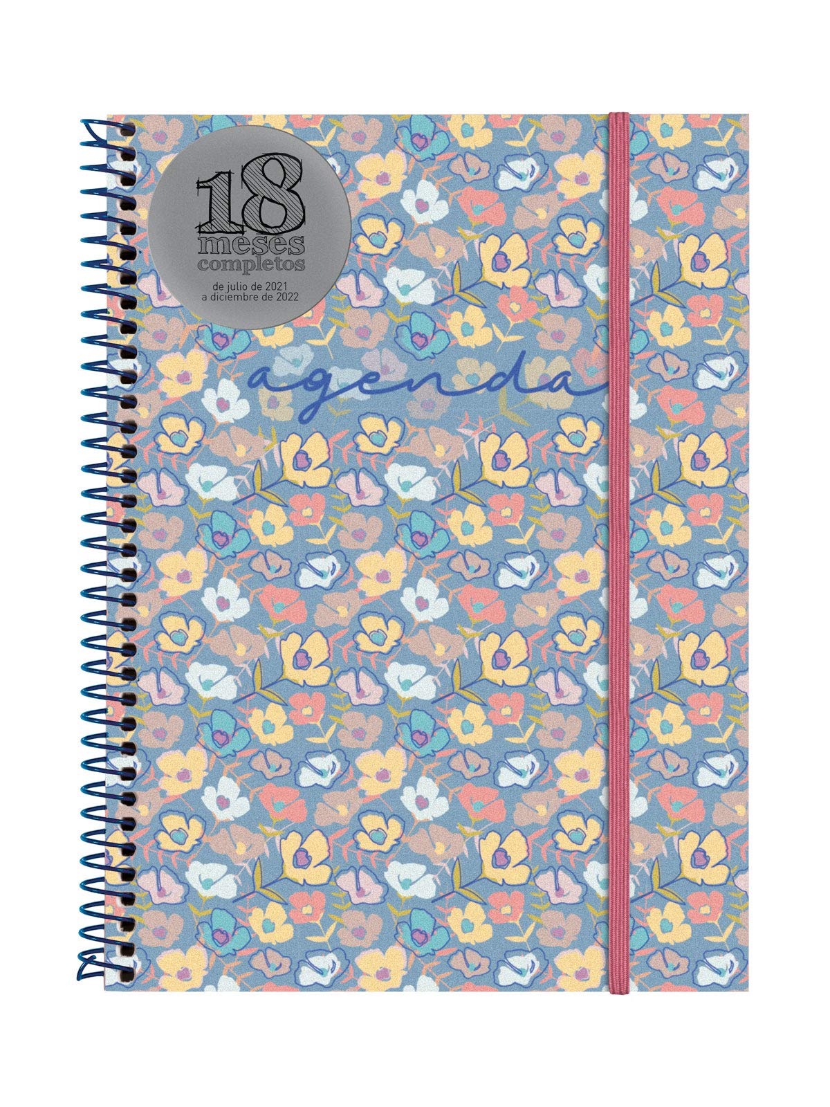 Finocam Diary 2021 2022 Week to View Landscape July 2021, December 2022 18 Months E10, 155 x 212 Spiral 18 Months Girl Spanish