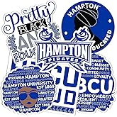 Desert Cactus Hampton University Sticker Virginia Pirates Sticker Vinyl Decals Laptop Water Bottle Car Scrapbook (T2 HBCU-C)