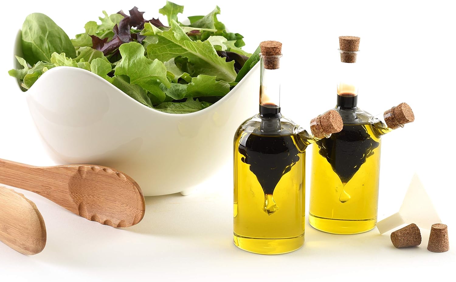 Norpro Oil and Vinegar Cruets, Set of 2, Clear: Cruet Sets: Kitchen & Dining