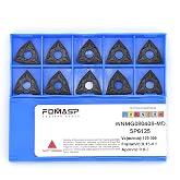 FomaSP WNMG432 / WNMG080408-PM of CNC Carbide Inserts for Steel Turning Cutting Tools, The Chip Breaker PM fit for Semi-Finishing Metal Cutting, 10 PCS.