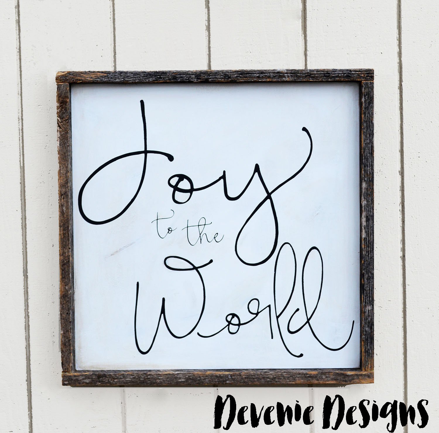 Amazon Com Joy To The World 24x24 Barn Wood Sign Handmade