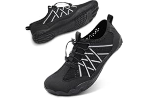 SKASO Barefoot Water Shoes for Women Men Wide Toe Box Lightweight Quick Dry Aqua Socks for Swim Beach Surf Boat Hiking Pool Walking Yoga