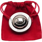 UFO Hanayama Brain Teaser Puzzle, New 2019 Release, Level 4 Difficulty Rating, RED Velveteen Drawstring Pouch, Bundled