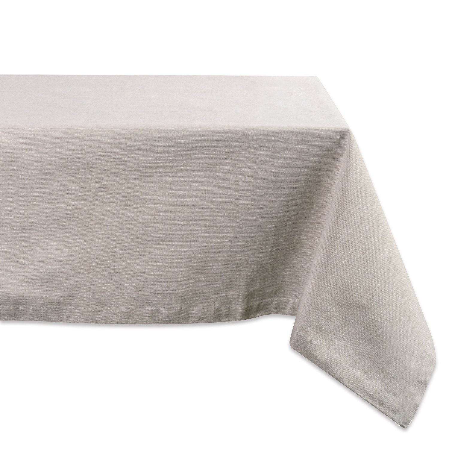DII 100% Cotton, Chambray Tablecloth, Everyday Basic, Seats 4 to 6 People, 60x84, Natural — image 1