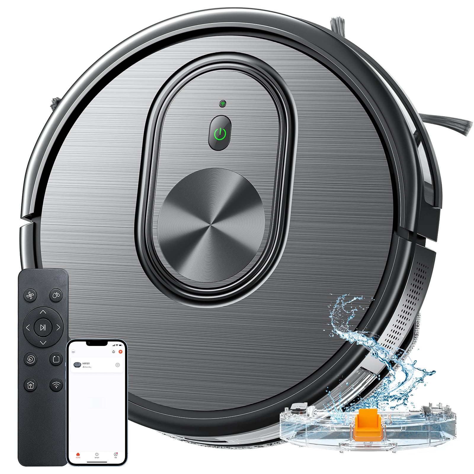 Robot Vacuum and Mop Combo, 3 in 1 Mopping Robotic Vacuum with Schedule