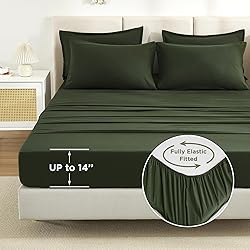 Litanika Dark Olive Green Queen Size Comforter Set