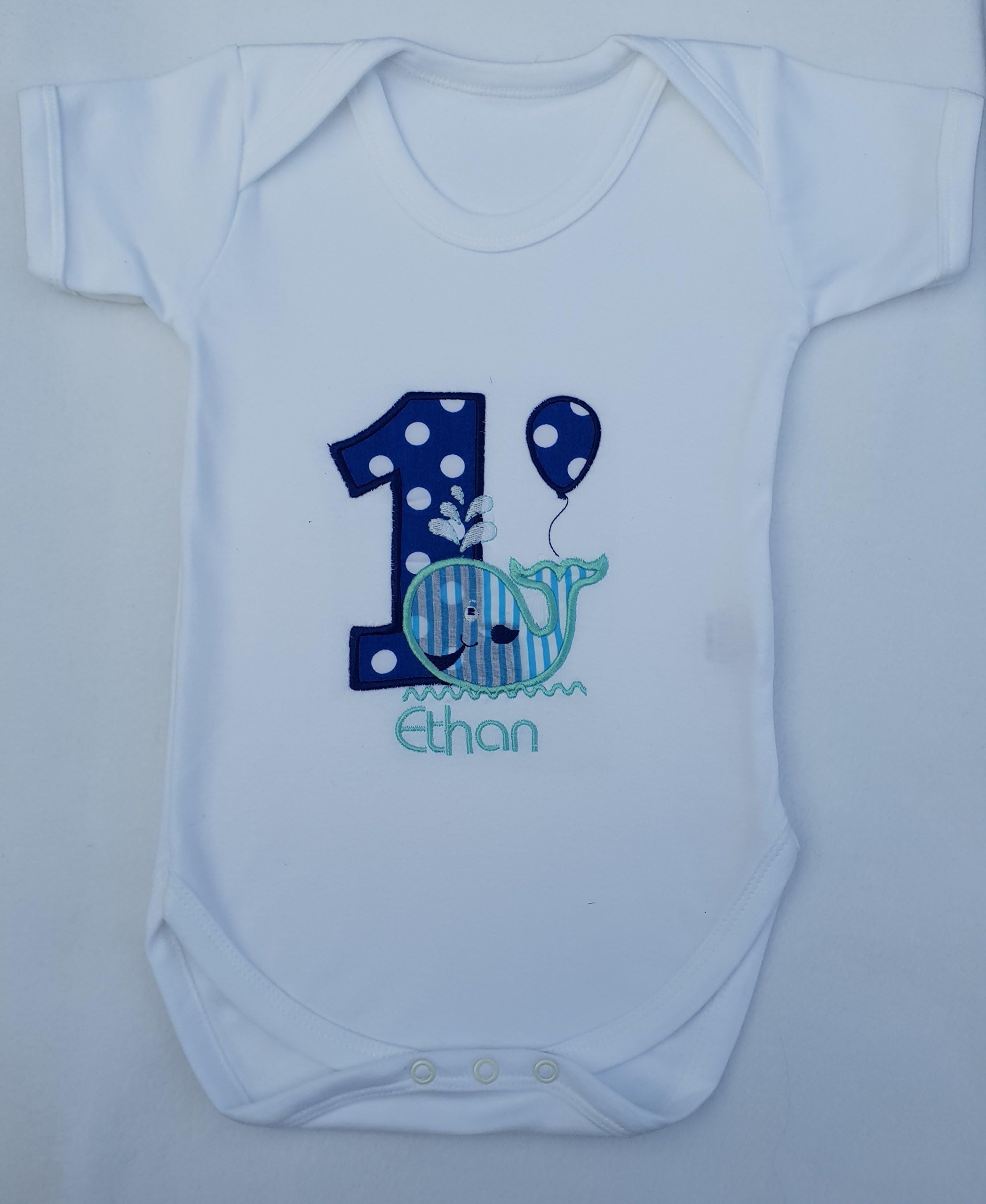 1st birthday boy cake smash outfit, personalised 1st birthday outfit boys, whale onesie, Any name