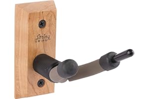 String Swing Violin Hanger Wooden Wall Mount for Home & Studio CC01V-O Hardwood Oak (2 Pack)